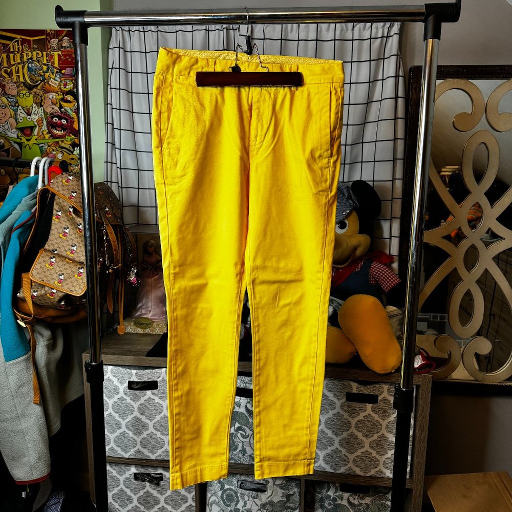 Bonobos Slim taper fit italian stretch chinos lemon sorbet
